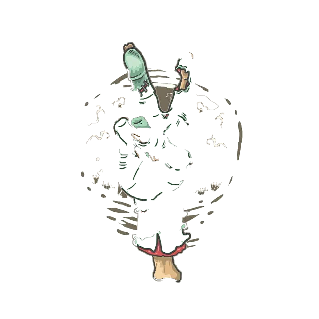 Peace out -Zombie Sticker